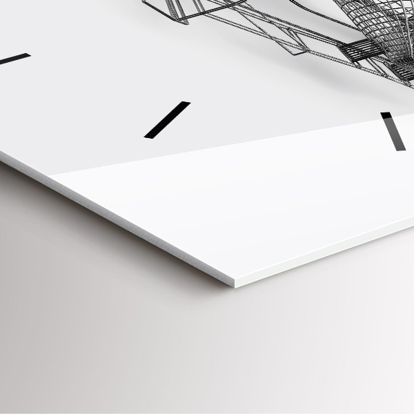 Square wall clock F1 car design