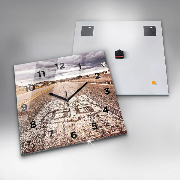 Square wall clock Route 66 USA