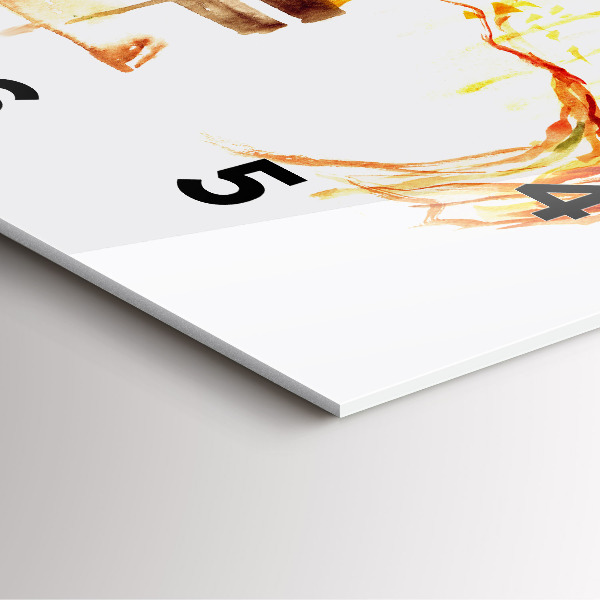 Square wall clock Autumn Landscape