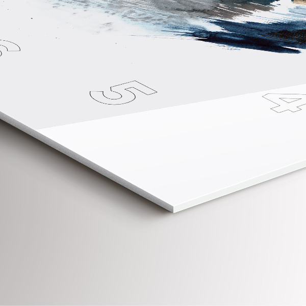 Square wall clock Captain with binoculars