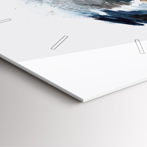 Square wall clock Captain with binoculars