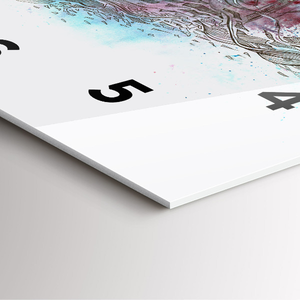 Square wall clock Astronaut abstraction