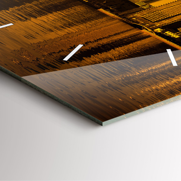 Square wall clock Zhujiang River China