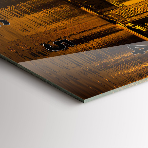 Square wall clock Zhujiang River China