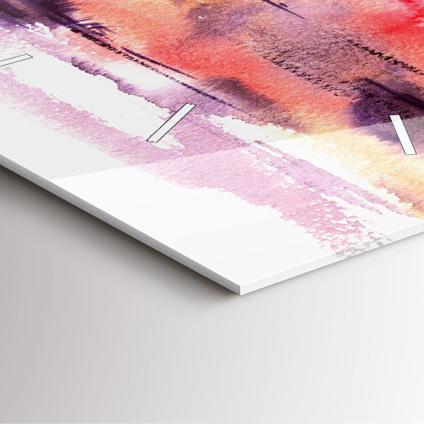 Square wall clock Tropical Landscape