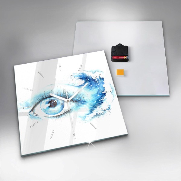 Square wall clock Sea Eye