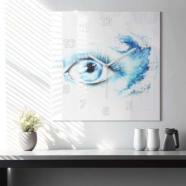 Square wall clock Sea Eye