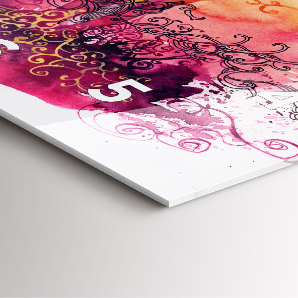 Square wall clock Watercolor couple in love