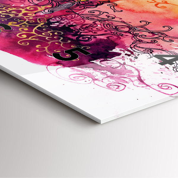 Square wall clock Watercolor couple in love