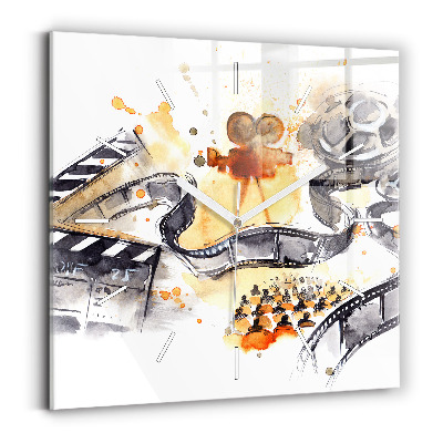 Square wall clock Cinematography camera