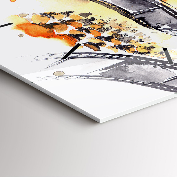 Square wall clock Cinematography camera