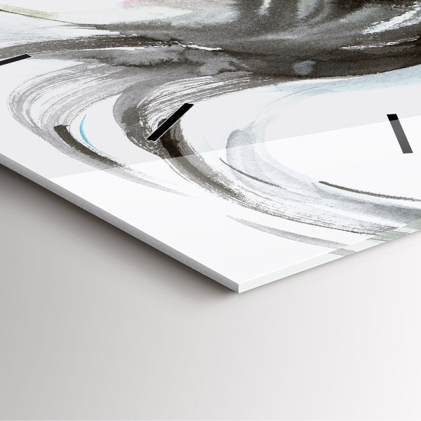 Square wall clock Abstract horse and woman