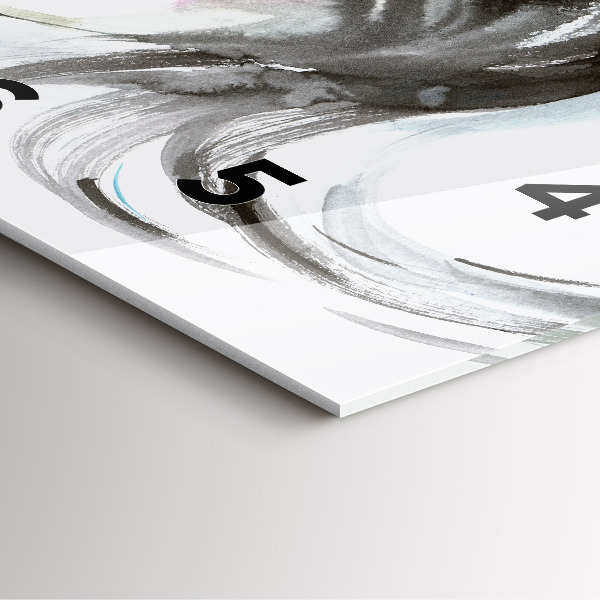 Square wall clock Abstract horse and woman