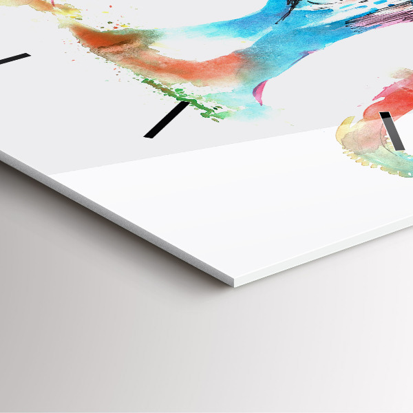 Square wall clock Indian Culture