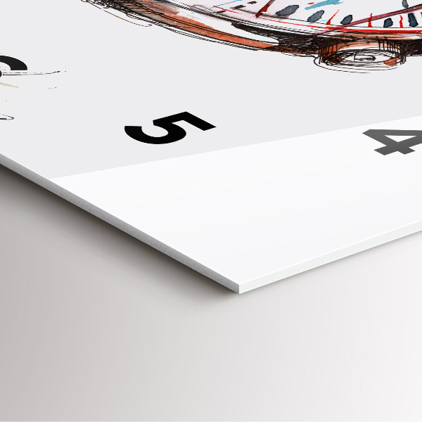 Square wall clock Swiss watch