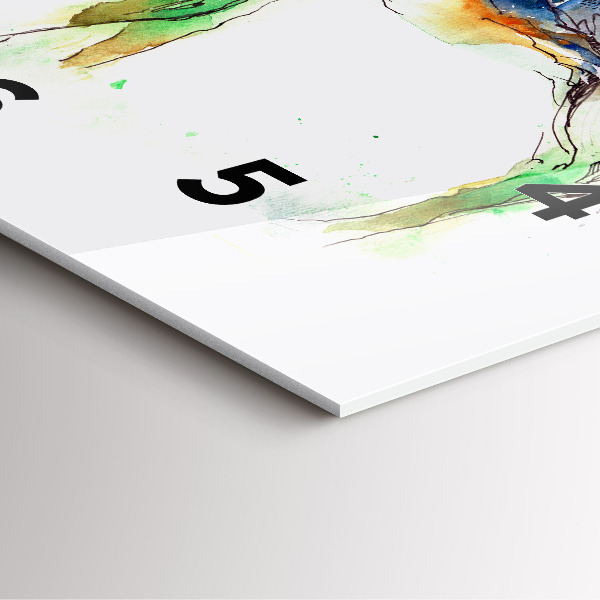 Square wall clock Moose and Mountain Landscape