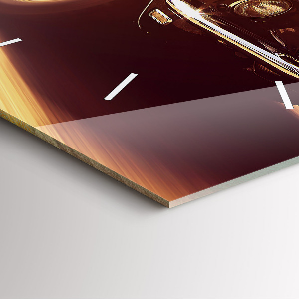 Square wall clock Classic old car