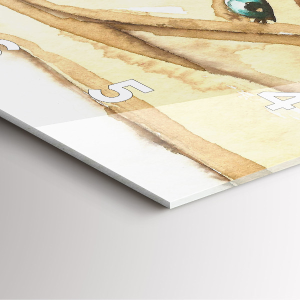 Square wall clock Portrait of a woman