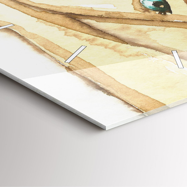 Square wall clock Portrait of a woman