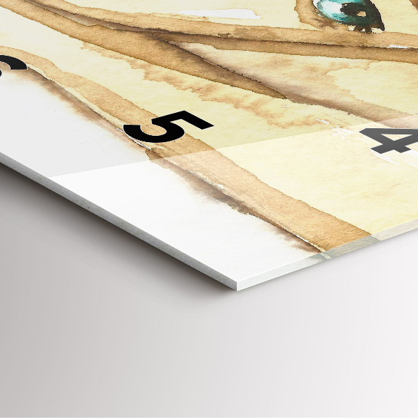 Square wall clock Portrait of a woman