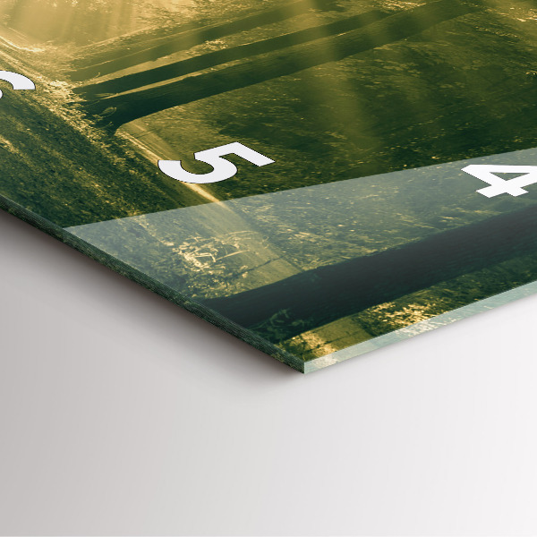 Square wall clock Sun Rays Forest