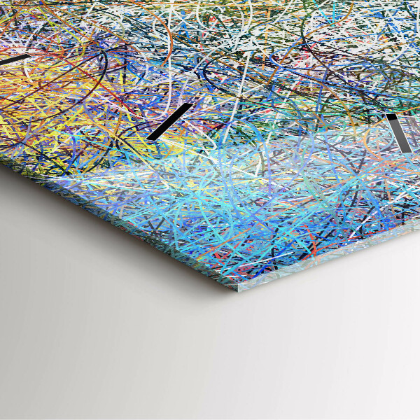 Square wall clock Abstraction - Emotions