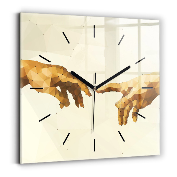 Square wall clock Creation of Adam