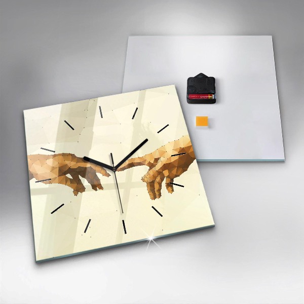 Square wall clock Creation of Adam