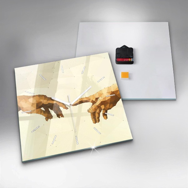 Square wall clock Creation of Adam