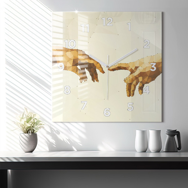 Square wall clock Creation of Adam
