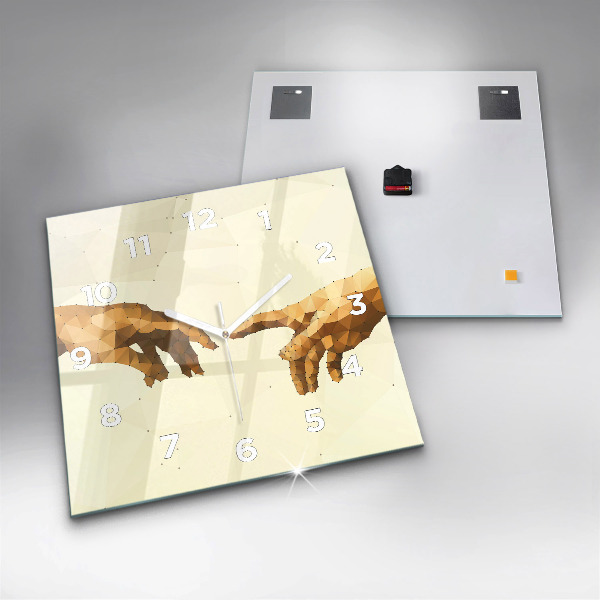 Square wall clock Creation of Adam