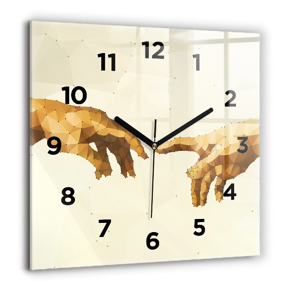 Square wall clock Creation of Adam