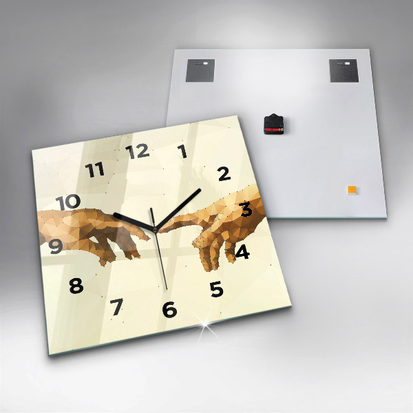 Square wall clock Creation of Adam