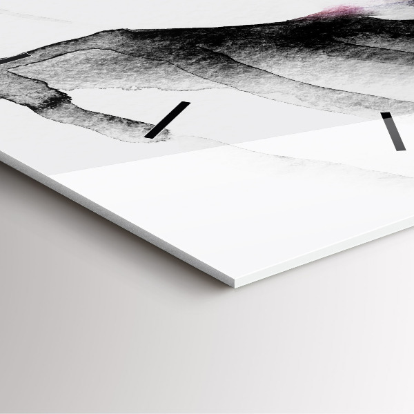 Square wall clock Portrait of a woman