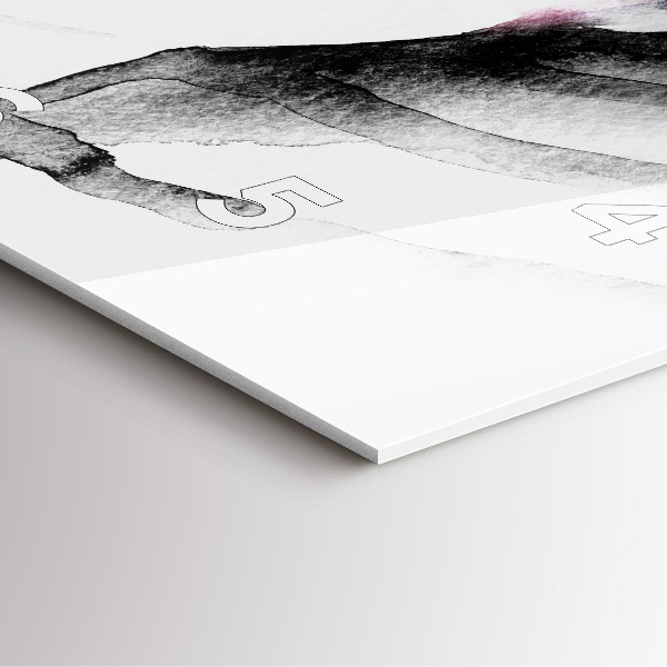 Square wall clock Portrait of a woman