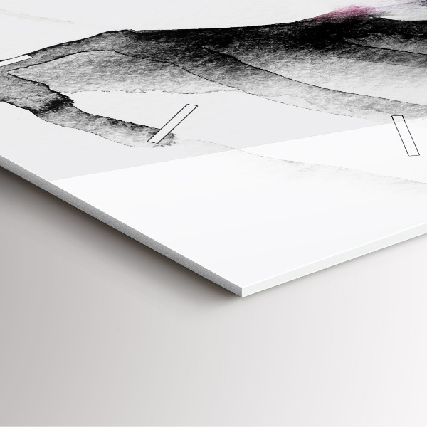 Square wall clock Portrait of a woman