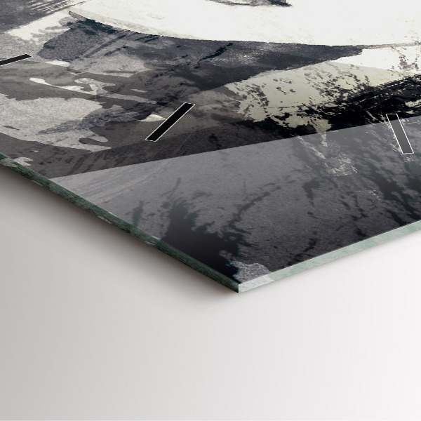 Square wall clock Woman - watercolors