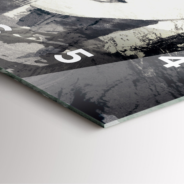 Square wall clock Woman - watercolors