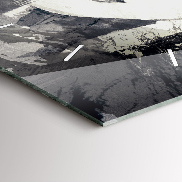 Square wall clock Woman - watercolors