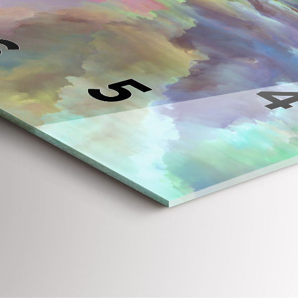 Square wall clock Abstract landscape