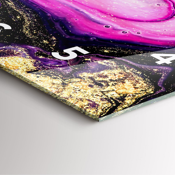 Square wall clock Abstract marble