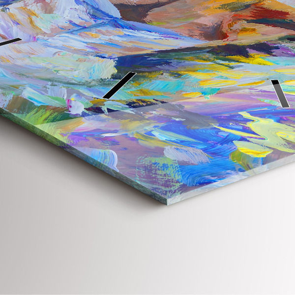 Square wall clock Painted Ballerina