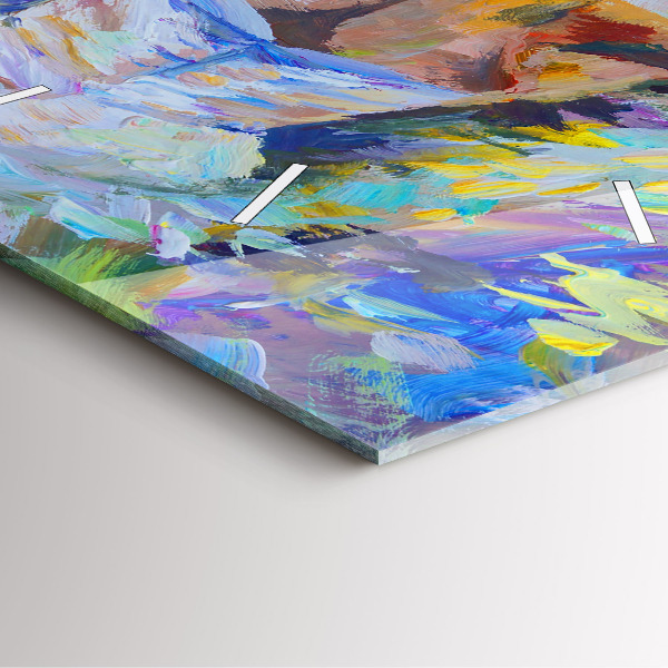 Square wall clock Painted Ballerina