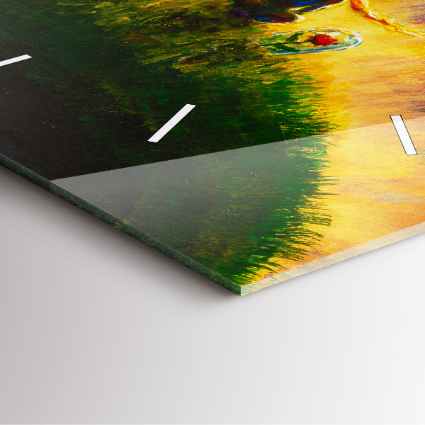 Square wall clock Abstraction The Little Prince