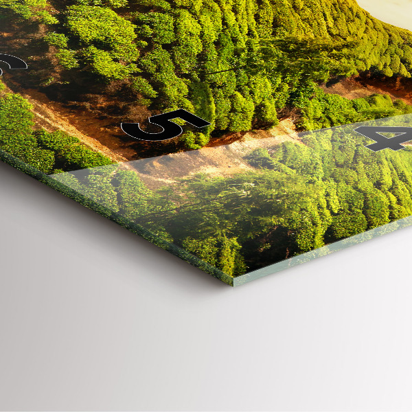 Square wall clock Tea Hill