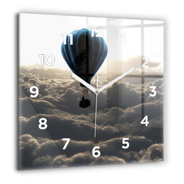 Square wall clock Balloon in the sky