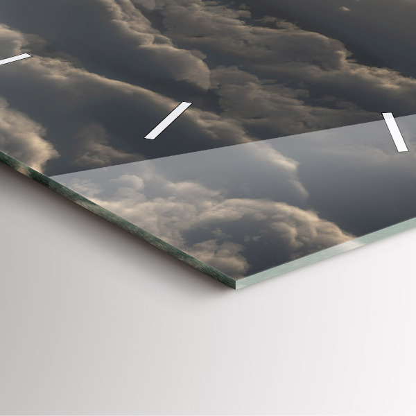 Square wall clock Balloon in the sky