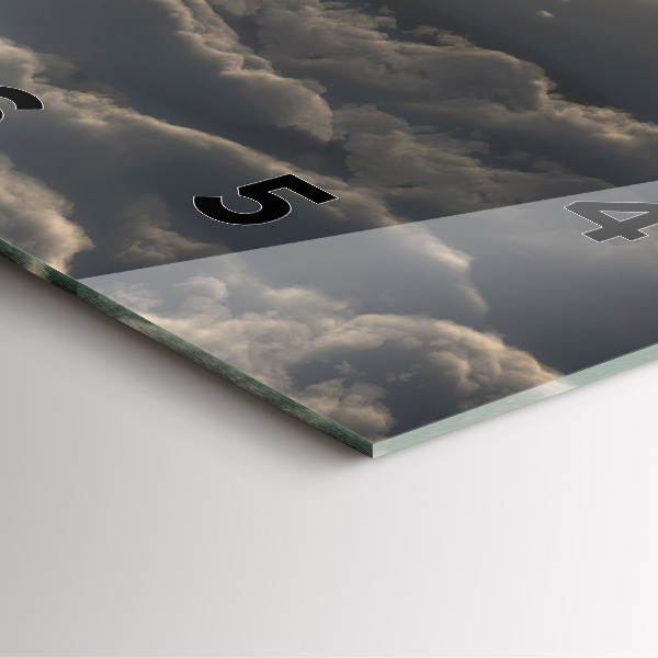 Square wall clock Balloon in the sky