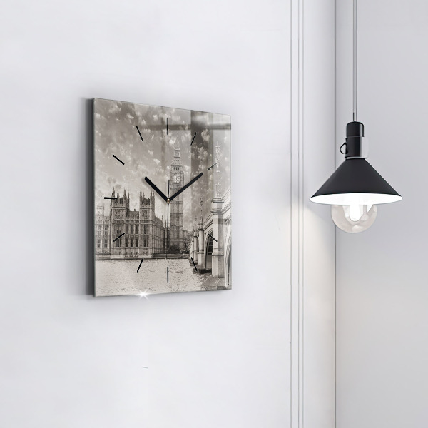 Square wall clock London England Big Ben