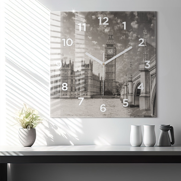 Square wall clock London England Big Ben